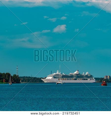 Luxury Cruise Liner In Travel