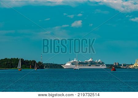 Luxury Cruise Liner In Travel