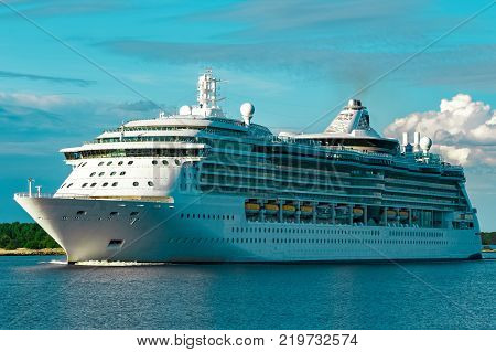 Luxury Cruise Liner In Travel