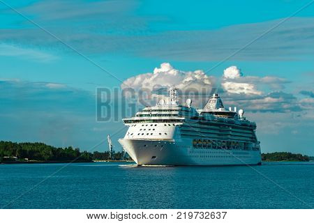 Luxury Cruise Liner In Travel