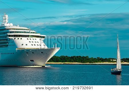 Luxury Cruise Liner In Travel