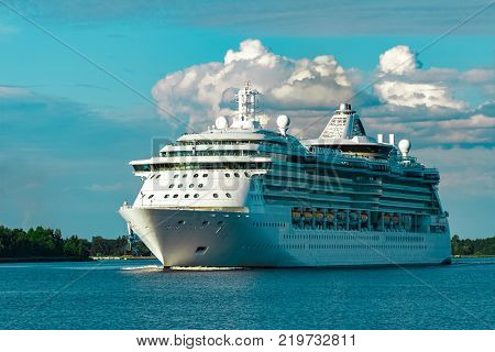 Luxury Cruise Liner In Travel