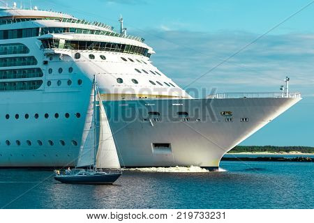 Luxury Cruise Liner In Travel