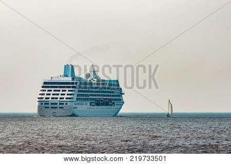 Luxury Cruise Liner In Travel