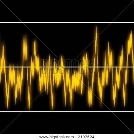 黄色 Audiowaves