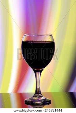 Wine glasses for drinking wine with friends company
