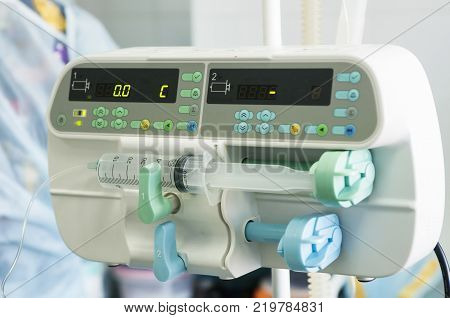 A syringe driver or syringe pump is a small infusion pump