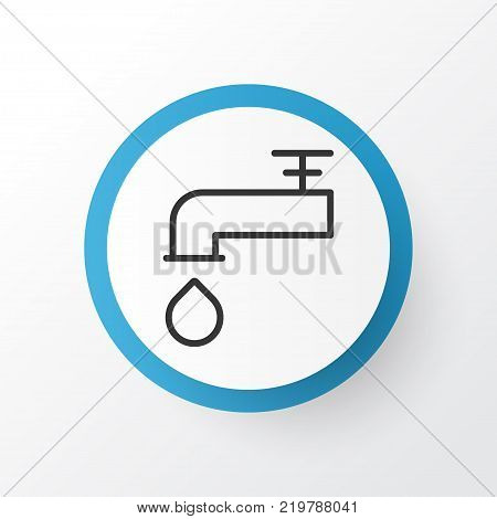 Faucet icon symbol. Premium quality isolated spigot element in trendy style.