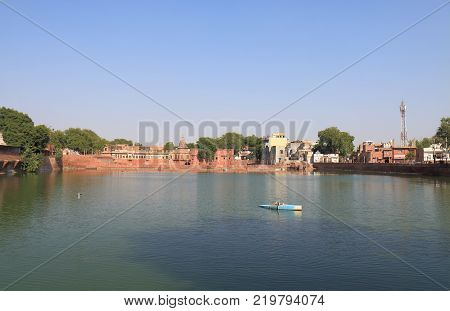 Gulab Sagar Talab Lake Jodhpur Cityscape India