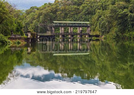 Phewa Dam, Hydroelectric Power Station On The Phewa Lake.