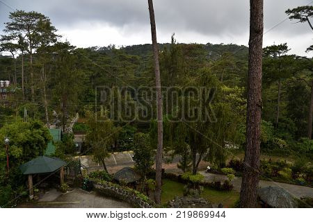 Manila, Philippines, December 12, 2017, Road From Manila To Baguio City View With Car