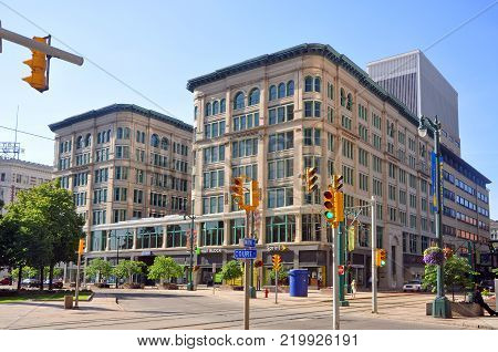 BUFFALO, NY, USA - JULY 22, 2011: Brisbane Building is located on 403 Main Street in downtown Buffalo, New York, USA.
