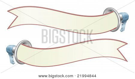 Megaphone Banner Illustration