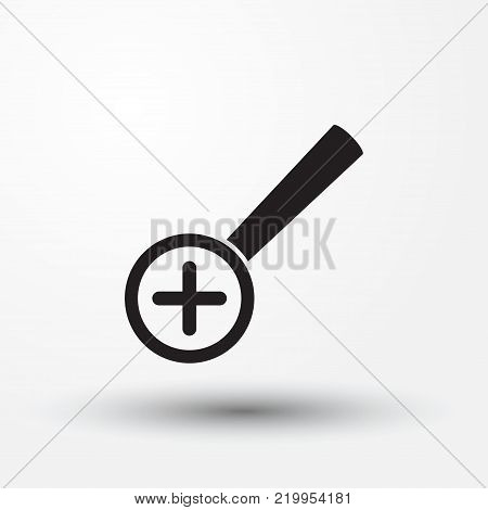 Glass vector web icon. magnifying glass vector icon.