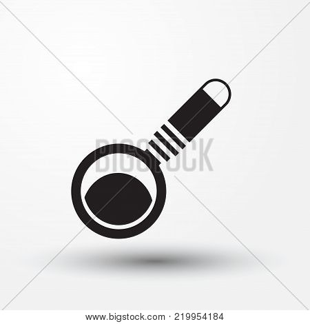 Glass vector web icon. magnifying glass vector icon.