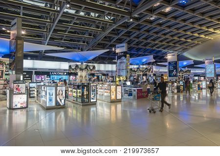 Kazakhstan - December 27, 2017: Inside Plane Airastana Company