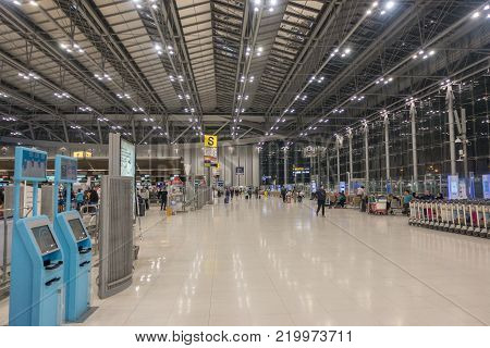 Kazakhstan - December 27, 2017: Inside Plane Airastana Company