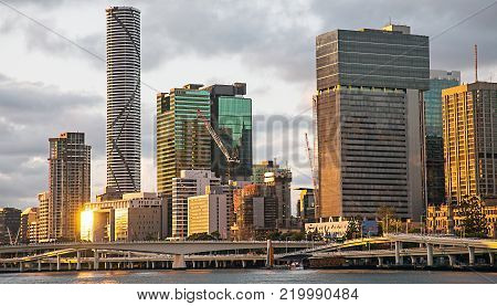 The wonderful Skyline of Brisbane Queensland Australia