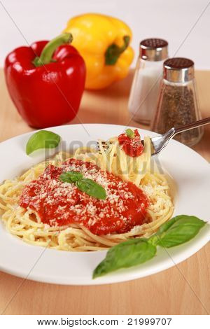 Tuore Spaghetti ateriaa