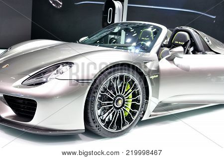 FRANKFURT - SEPTEMBER 21: car shown at the 65th Internationale Automobil Ausstellung (IAA) on September 21, 2013 in Frankfurt, Germany.