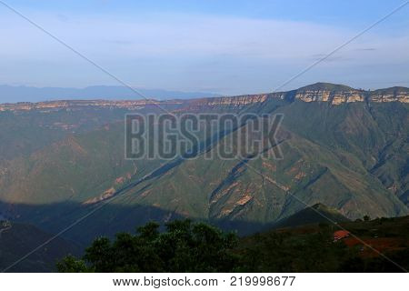 Chicamocha, a green Canyon in Colombia near Bucaramanga
