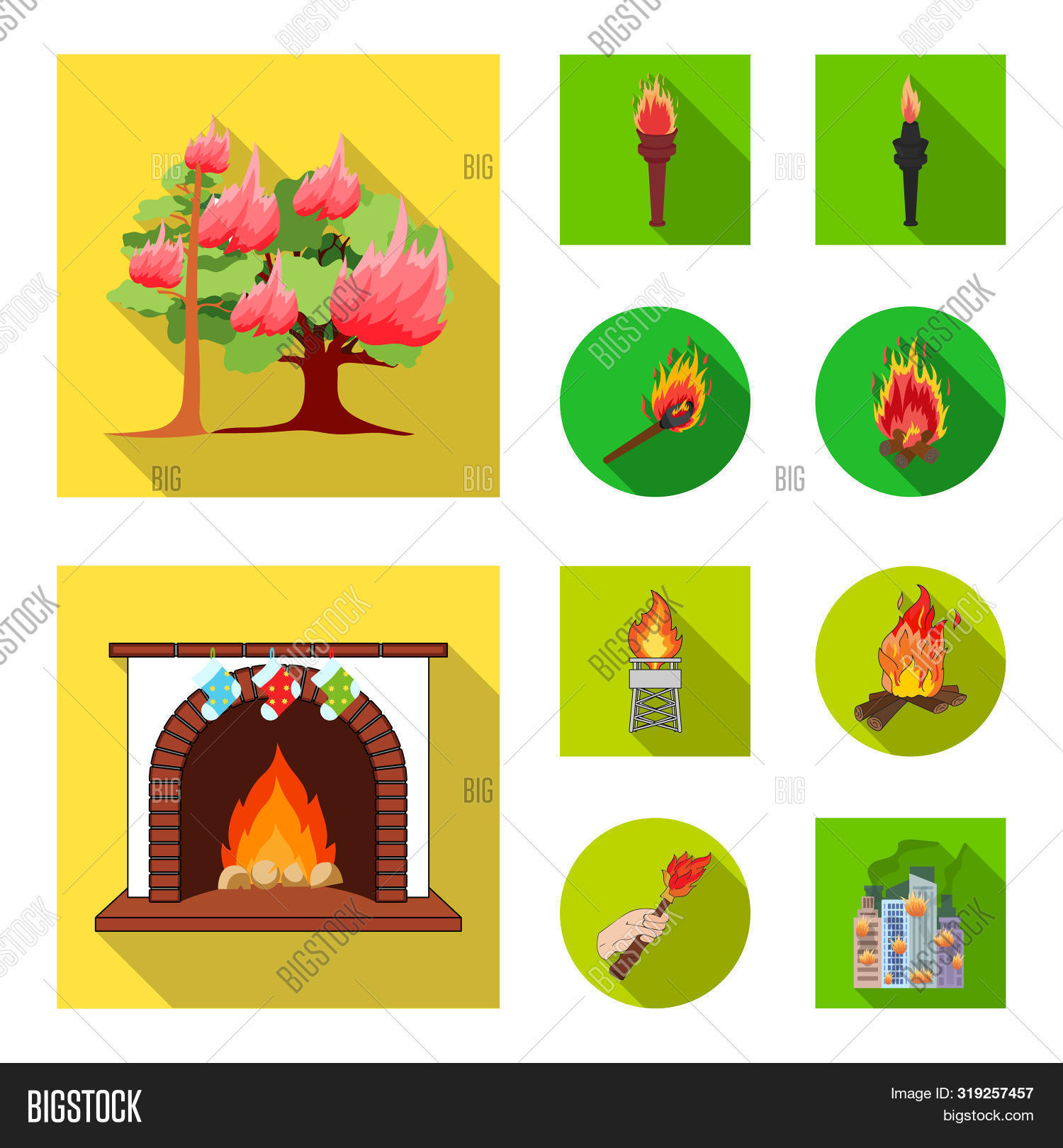 Bitmap Fire Image Bitmap Design Fire Image & Photo (Free Trial) | Bigstock