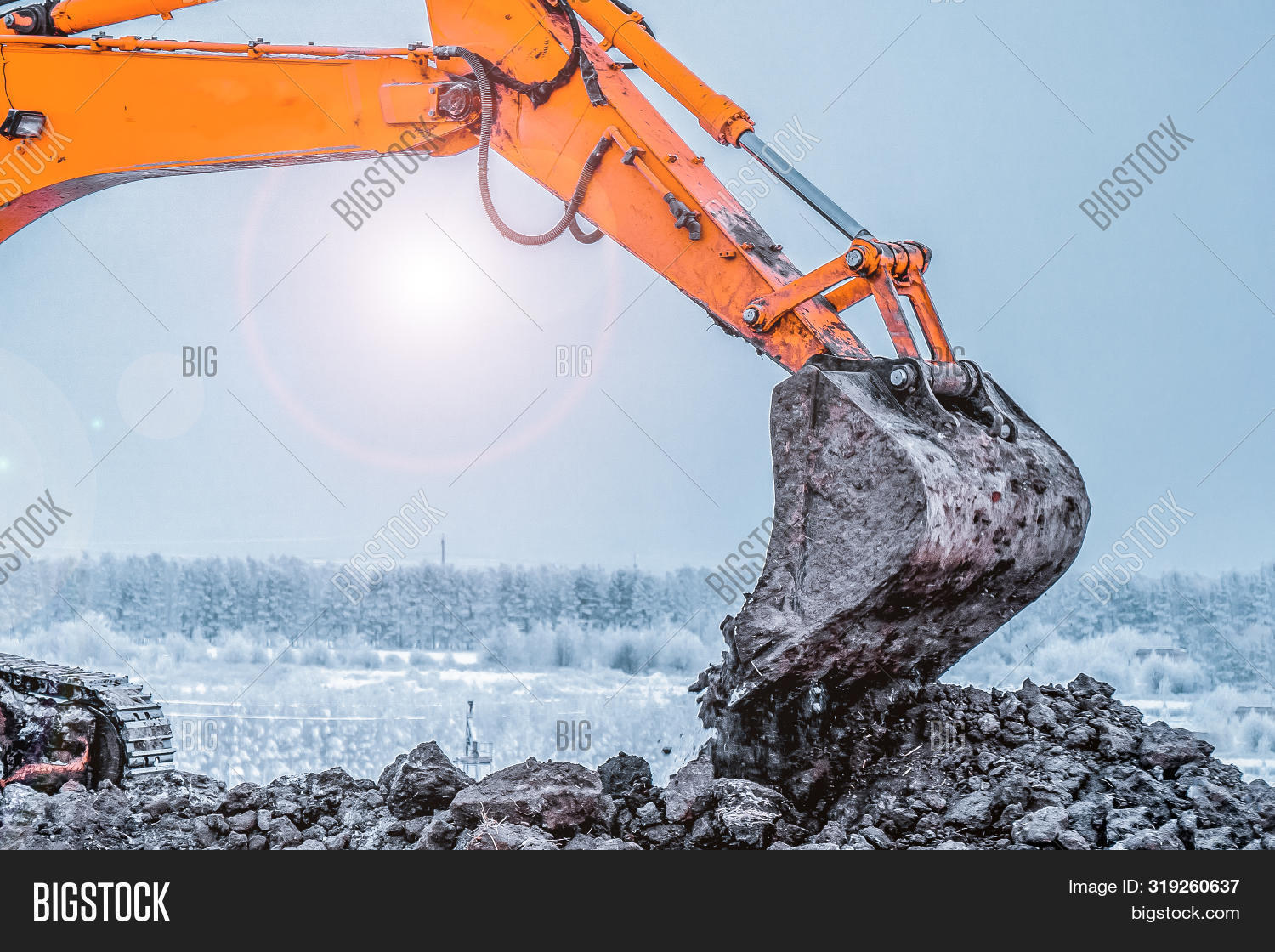Excavator Loading Image & Photo (Free Trial) Bigstock