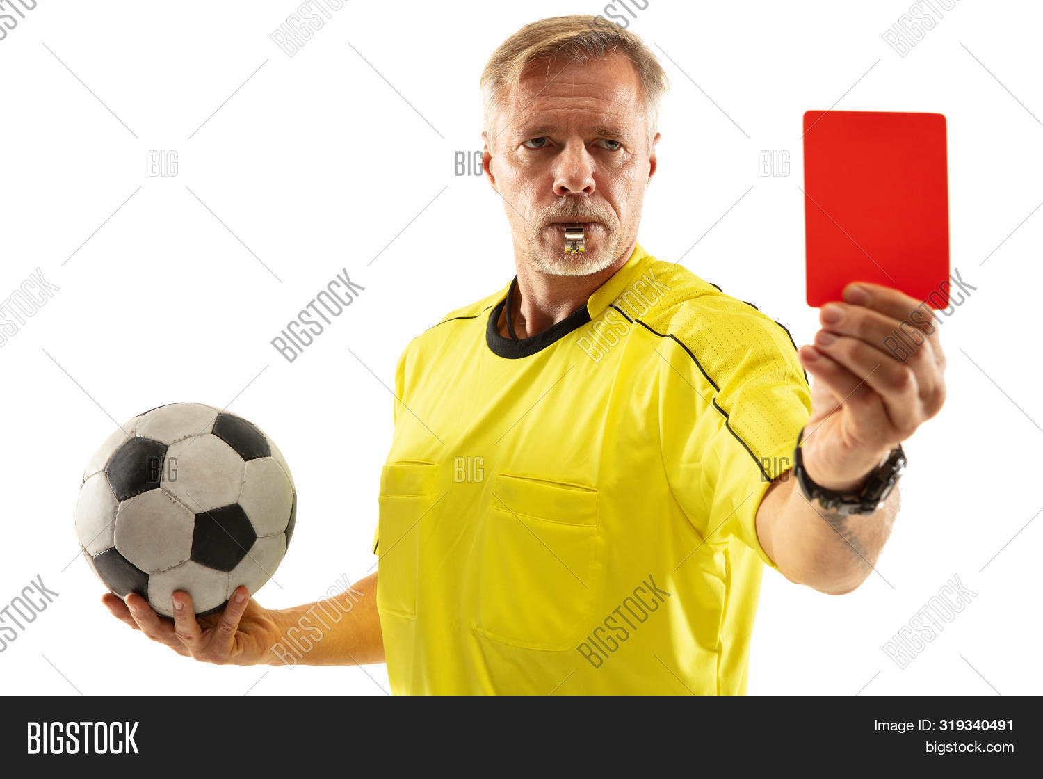 Referee Holding Ball Image & Photo (Free Trial) Bigstock
