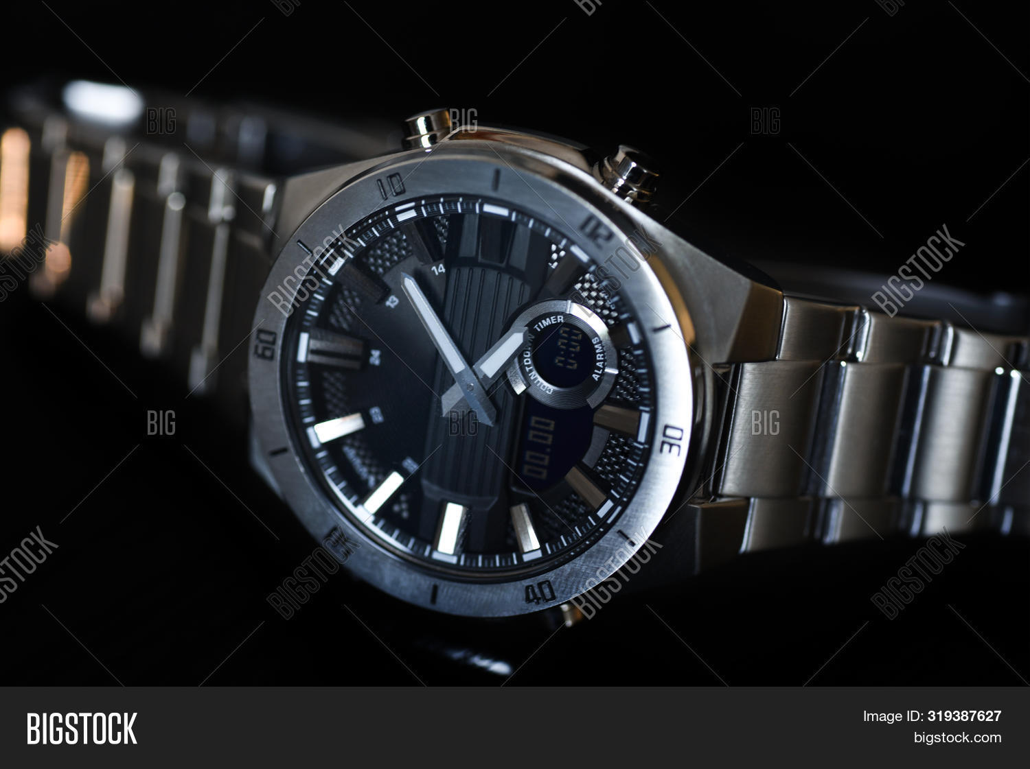 watch with hands and digital