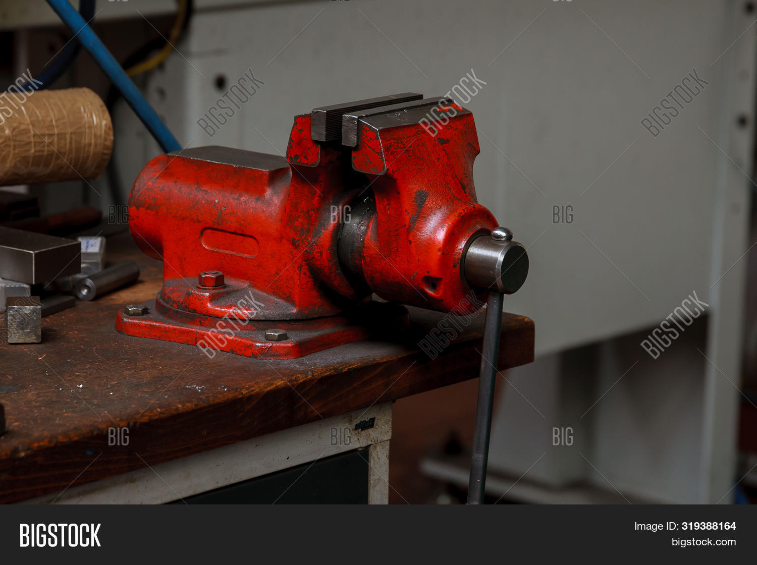 Red Metal Vice On Image & Photo (Free Trial) | Bigstock