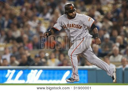 LOS ANGELES - 22 september: San Francisco Giants 3B Pablo Sandoval #48 under Major League Baseball g