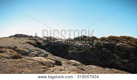 View Of The Rocky Coast Of The Island Of Yeu, Vendee, France