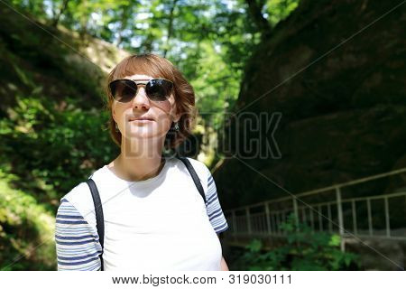 Woman Posing In Dantovo Gorge
