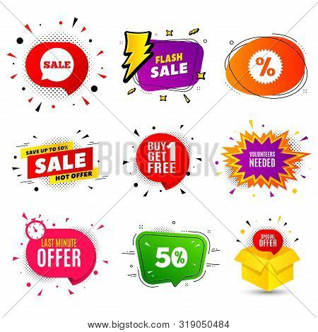 Volunteers Needed. Banner Badge, Flash Sale Bubble. Volunteering Service Sign. Charity Work Symbol. 