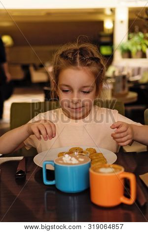 Breakfast In A Cafe For Young Lady