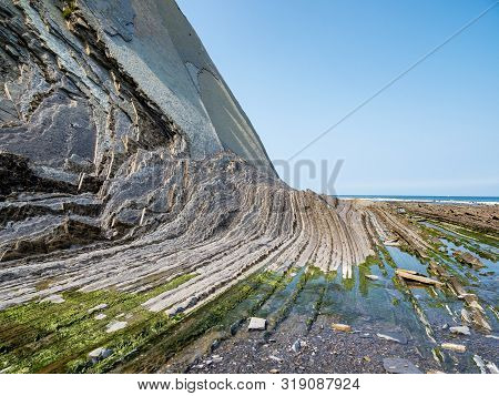 The Flysch Coast Of Sakoneta, Zumaia - Basque Country, Spain