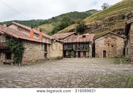 Barcena Mayor, Cabuerniga Valley In Cantabria, Spain.