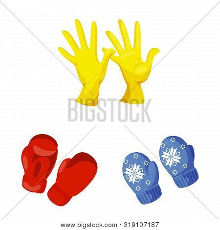Vector Design Of Accessory And Style Icon. Set Of Accessory And Distinctive Vector Icon For Stock.