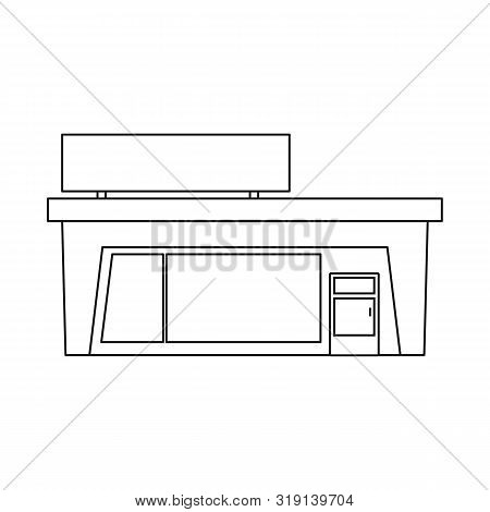 Isolated Object Of Emporium And Shop Logo. Set Of Emporium And Commercial Vector Icon For Stock.