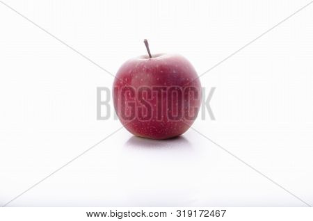 Fresh Red Apple Isolated On White. With Clipping Path.