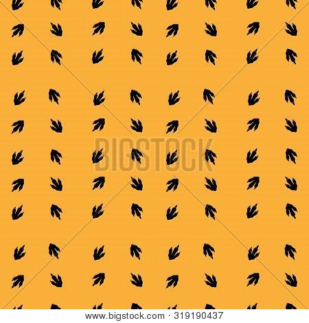 Dinosaur Footprints Seamless Tileable Vector Background Pattern