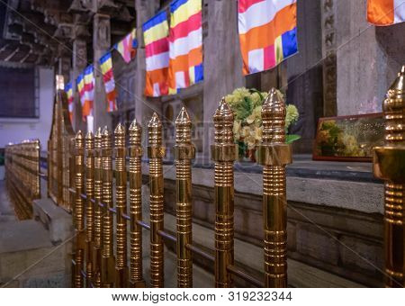 Kandy/ Sri Lanka, August 04-2019: Famous Buddha Temple Of The Sacred Tooth Relic At Kandy,sri Lanka 