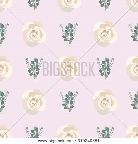 Light Purple Eucalyptus Rose Collection Seaml Stock