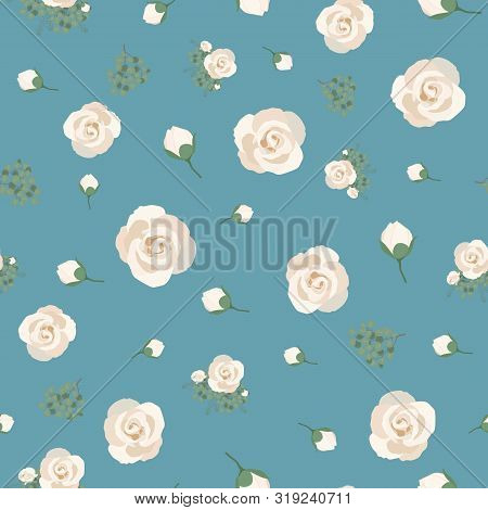Blue One Eucalyptus Rose Collection Seaml Stock