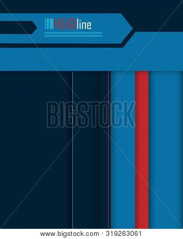 Bright Vector Modern Design Template. Annual Report Elements For Your Work. Colorful Layout, Magazin