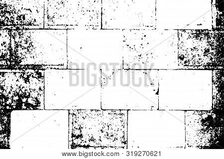 Western Wall, Jerusalem. The Wailing Wall. Black And White Illustration.