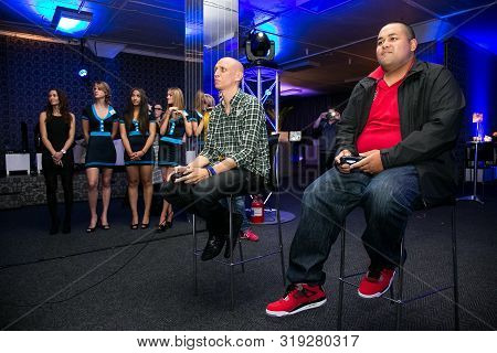 Gamers At Play Station Ps4 Launch Event