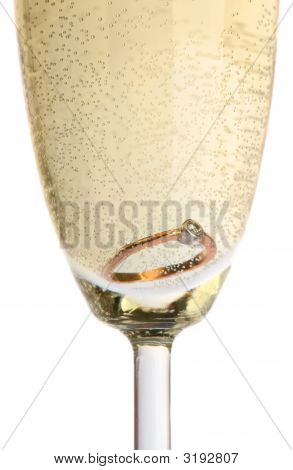 Guld Ring i Champagne