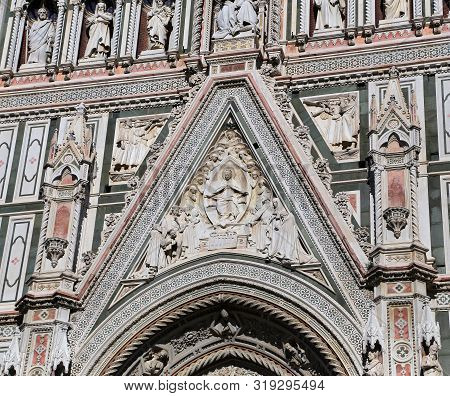 Florence, Italy - August 27, 2018: Florence Cathedral (il Duomo Di Firenze) On August 27, 2018 In Fl