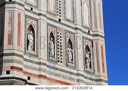 Florence, Italy - August 27, 2018: Florence Cathedral (il Duomo Di Firenze) On August 27, 2018 In Fl